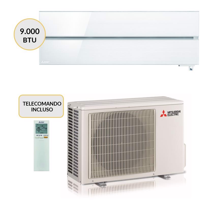 Mitsubishi Electric Kirigamine Condizionatore MONO split Wi-Fi MUZ-LN25VG +MSZ-LN25VGV Climatizzatore Fisso