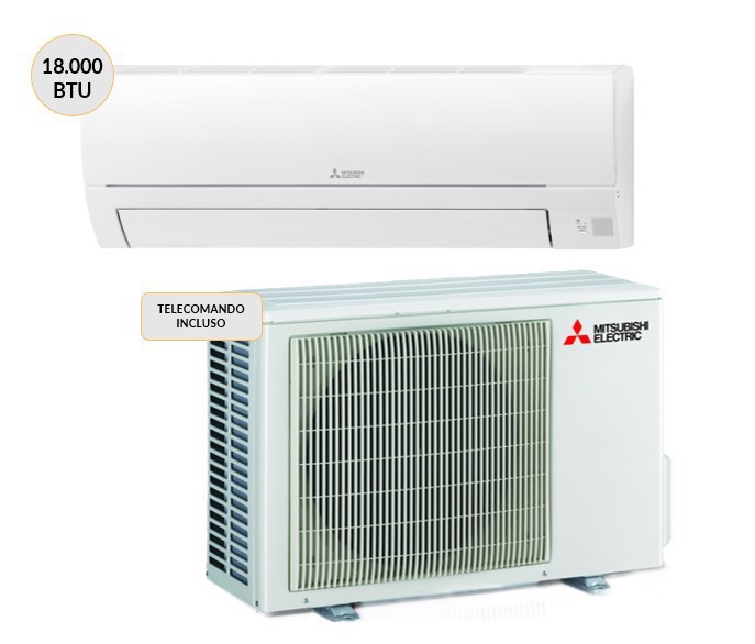 Mitsubishi Electric Condizionatore MONO split Inverter 18000btu MUZ-HR50VF + MSZ-HR50VFK Climatizzatore Fisso