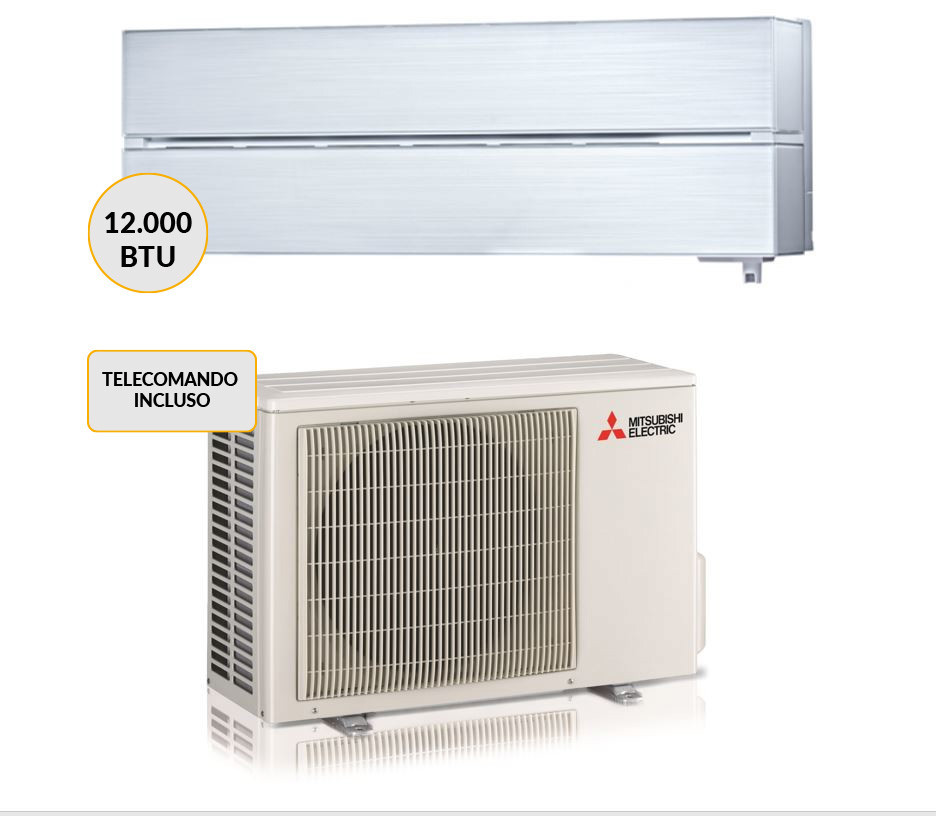 Mitsubishi Electric Kirigamine Condizionatore MONO split 12000 btu Wi-Fi MUZ-LN35VG + MSZ-LN35VGV Climatizzatore Fisso