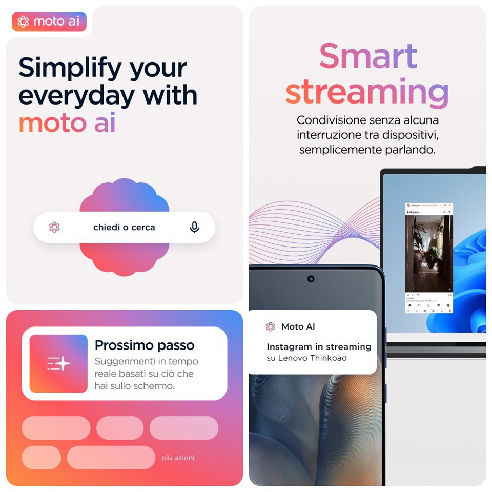 Motorola edge 60 con Moto AI (8/256GB, Fotocamera 50+50+10MP, selfie 50MP, Display 6.67" pOLED 120Hz, MediaTek Dimensity 24M, batteria 5200mAh, ricarica 68W, Android 15), PANTONE Gibraltar Sea