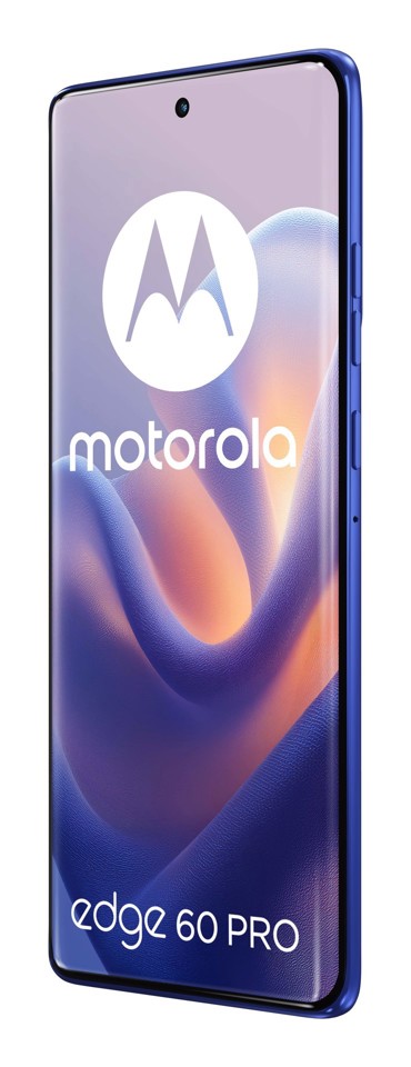 Motorola edge 60 pro con Moto AI (12/512GB, Fotocamera 50+50+10MP, selfie 50MP, Display 6.67" pOLED 120Hz, MediaTek Dimensity 8350, batteria 6000mAh, ricarica 90W, Android 15), PANTONE Dazzling Blue