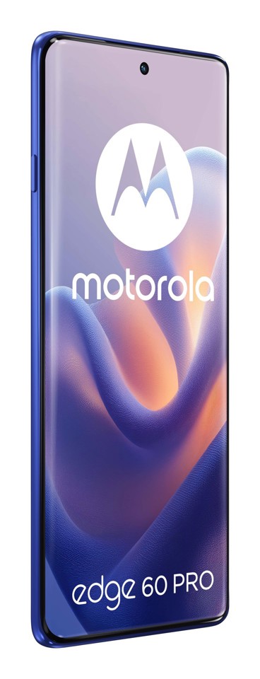 Motorola edge 60 pro con Moto AI (12/512GB, Fotocamera 50+50+10MP, selfie 50MP, Display 6.67" pOLED 120Hz, MediaTek Dimensity 8350, batteria 6000mAh, ricarica 90W, Android 15), PANTONE Dazzling Blue
