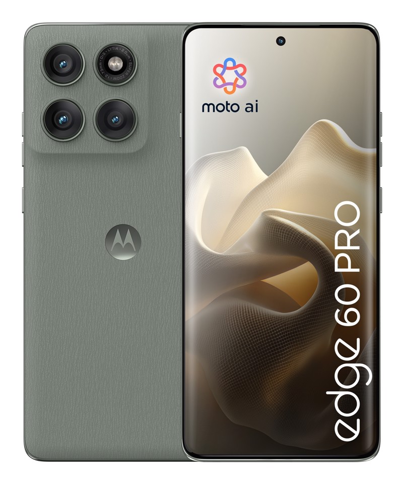 Motorola edge 60 pro con Moto AI (12/512GB, Fotocamera 50+50+10MP, selfie 50MP, Display 6.67" pOLED 120Hz, MediaTek Dimensity 8350, batteria 6000mAh, ricarica 90W, Android 15), PANTONE Shadow
