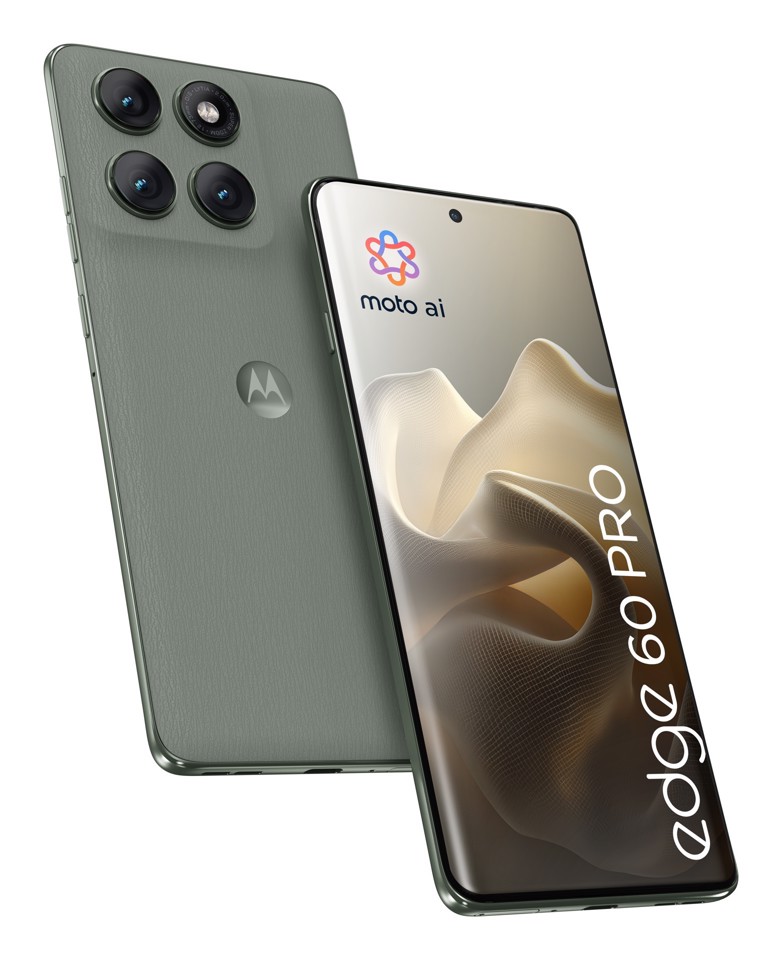 Motorola edge 60 pro con Moto AI (12/512GB, Fotocamera 50+50+10MP, selfie 50MP, Display 6.67" pOLED 120Hz, MediaTek Dimensity 8350, batteria 6000mAh, ricarica 90W, Android 15), PANTONE Shadow