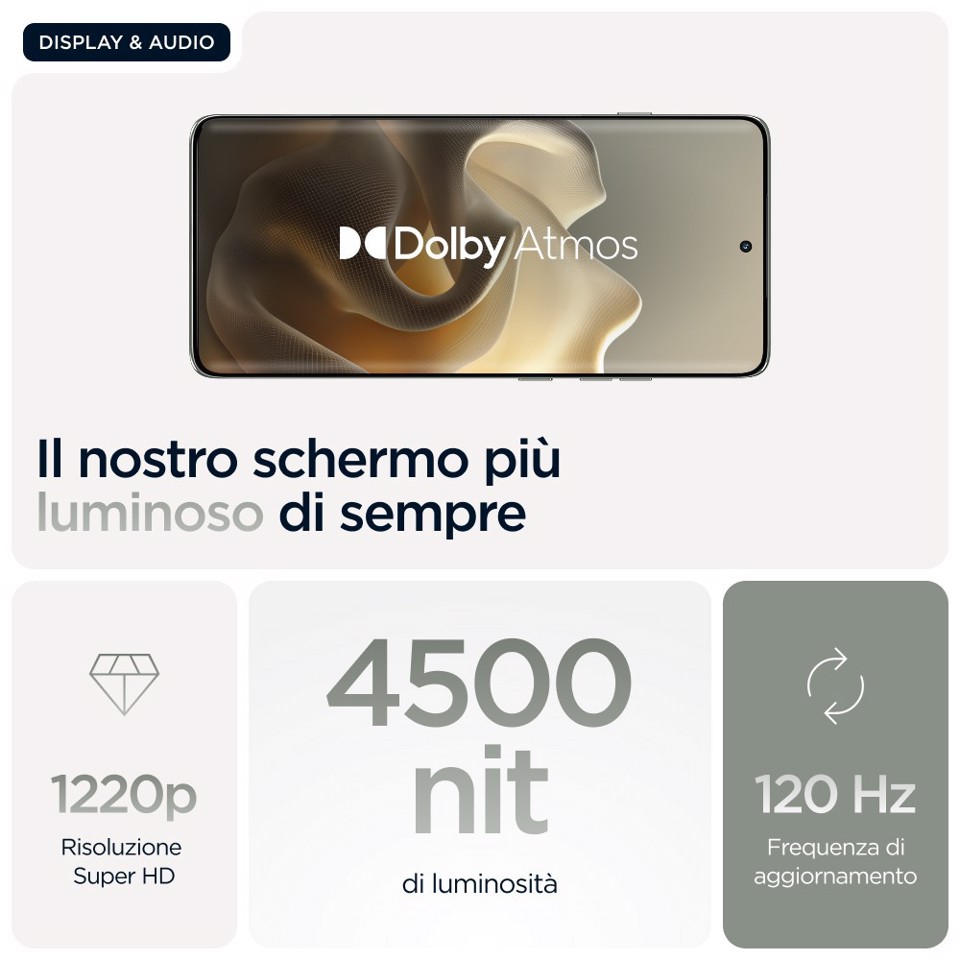 Motorola edge 60 pro con Moto AI (12/512GB, Fotocamera 50+50+10MP, selfie 50MP, Display 6.67" pOLED 120Hz, MediaTek Dimensity 8350, batteria 6000mAh, ricarica 90W, Android 15), PANTONE Shadow