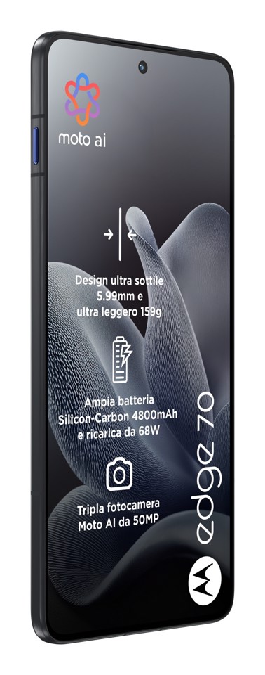 Motorola edge 70 17 cm (6.7") Doppia SIM Android 16.0 5G USB tipo-C 8 GB 256 GB 4800 mAh Grigio