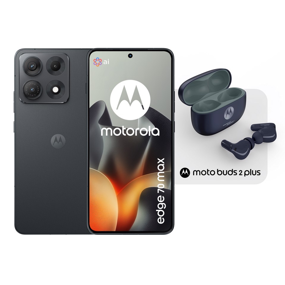 Motorola edge 70 max + moto buds 2 plus 17,3 cm (6.82") Doppia SIM Android 16.0 5G USB tipo-C 8 GB 256 GB 7100 mAh Grigio