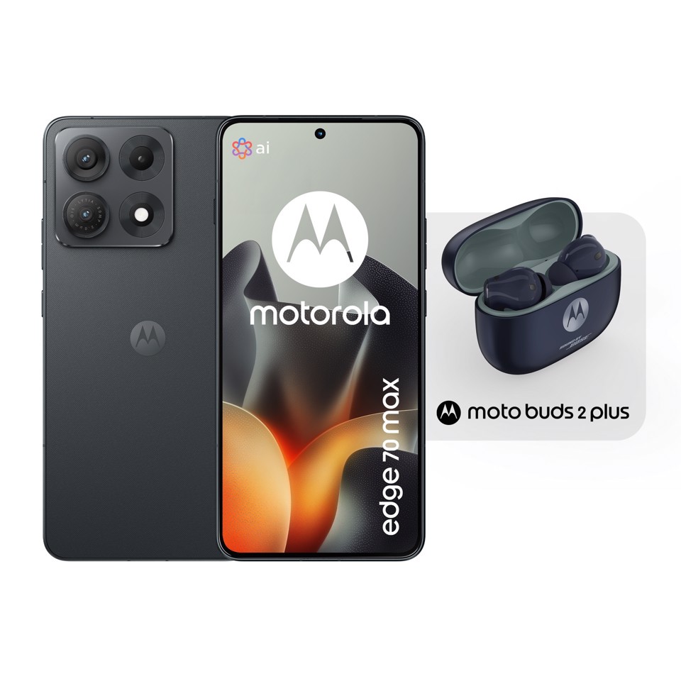Motorola edge 70 max + moto buds 2 plus 17,3 cm (6.82") Doppia SIM Android 16.0 5G USB tipo-C 8 GB 256 GB 7100 mAh Grigio