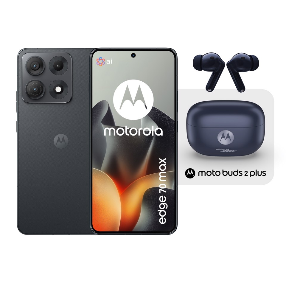 Motorola edge 70 max + moto buds 2 plus 17,3 cm (6.82") Doppia SIM Android 16.0 5G USB tipo-C 8 GB 256 GB 7100 mAh Grigio