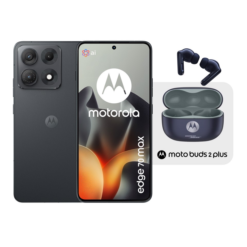 Motorola edge 70 max + moto buds 2 plus 17,3 cm (6.82") Doppia SIM Android 16.0 5G USB tipo-C 8 GB 256 GB 7100 mAh Grigio