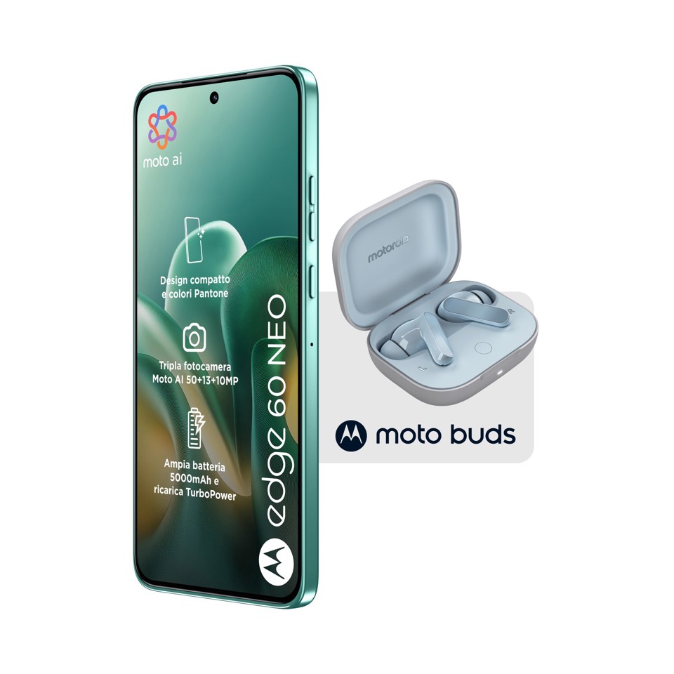 Motorola edge Pack 2x1 60 Neo 8/256 Frostbite + Moto Buds