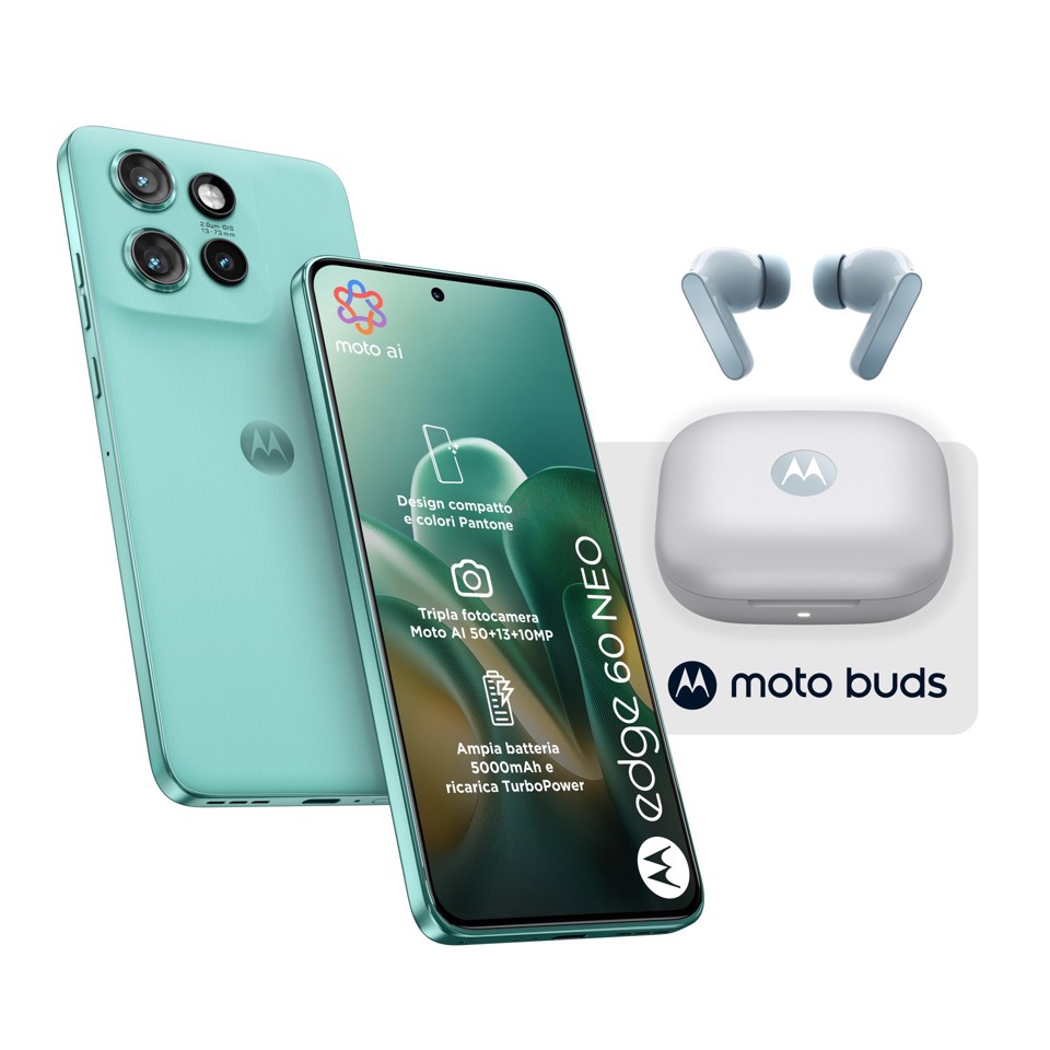 Motorola edge Pack 2x1 60 Neo 8/256 Frostbite + Moto Buds