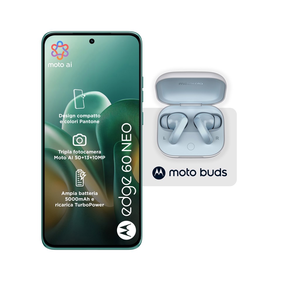 Motorola edge Pack 2x1 60 Neo 8/256 Frostbite + Moto Buds