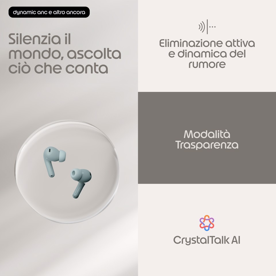 Motorola Moto Buds 2 Auricolare Wireless In-ear Musica e Chiamate Bluetooth Grigio