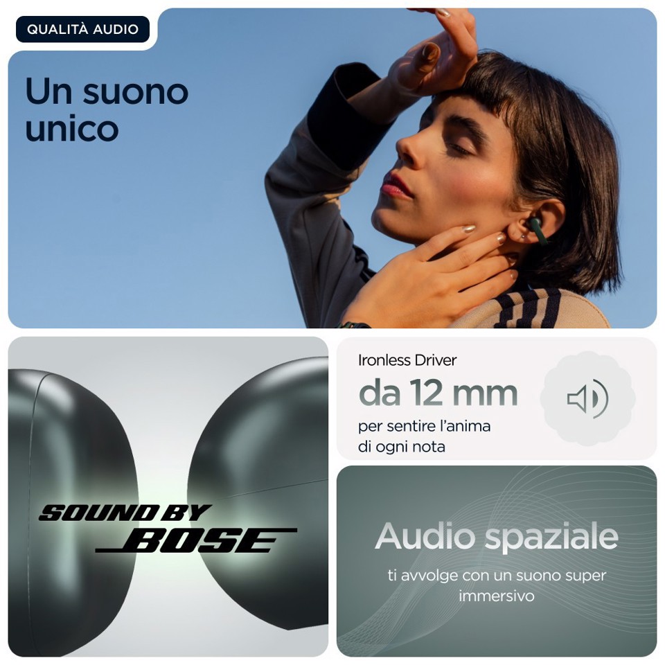 Motorola moto buds loop Cuffie Wireless In-ear Chiamate/Musica/Sport/Tutti i giorni Bluetooth Verde
