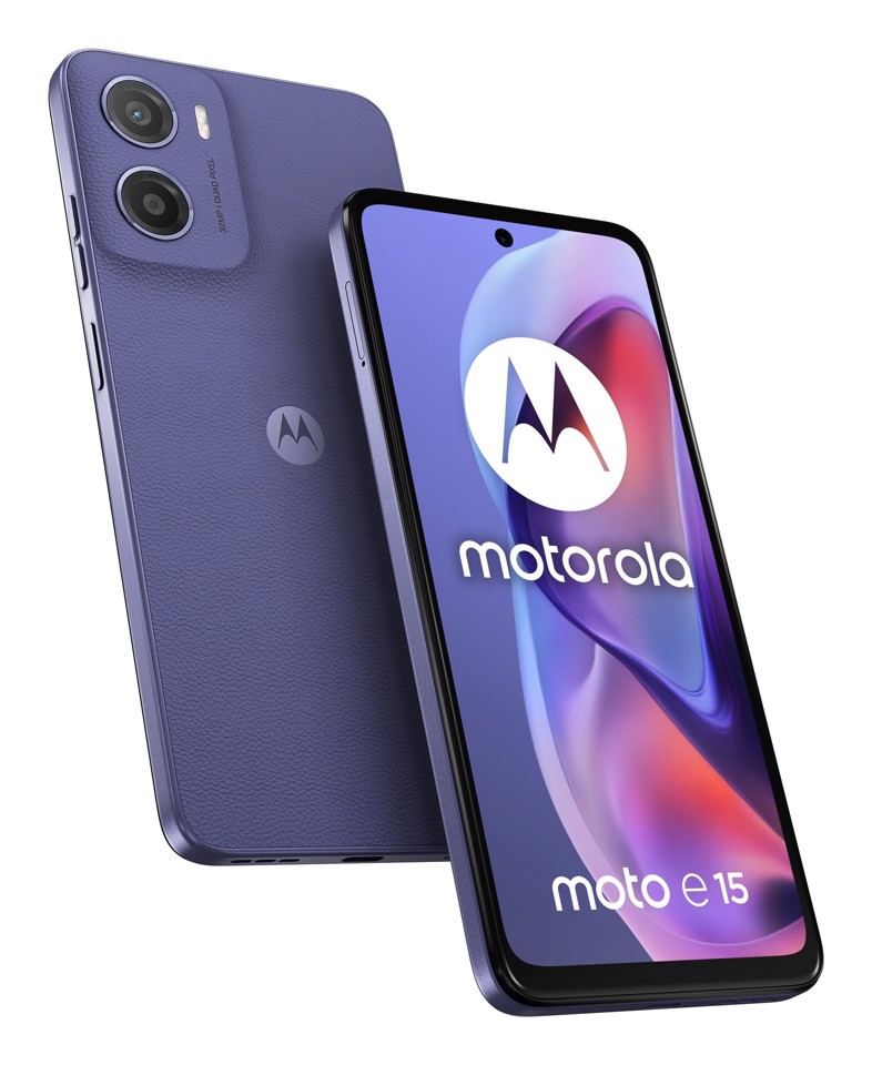 Motorola moto e15 16,9 cm (6.67") Doppia SIM Android 14 Go edition 4G USB tipo-C 2 GB 64 GB 5200 mAh Lavanda