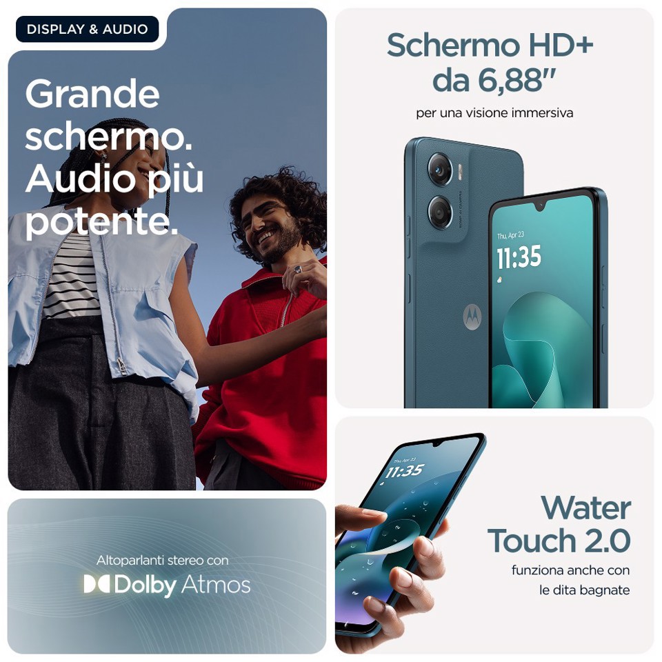 Motorola moto g06 17,5 cm (6.88") Doppia SIM Android 15 4G USB tipo-C 4 GB 128 GB 5200 mAh Blu
