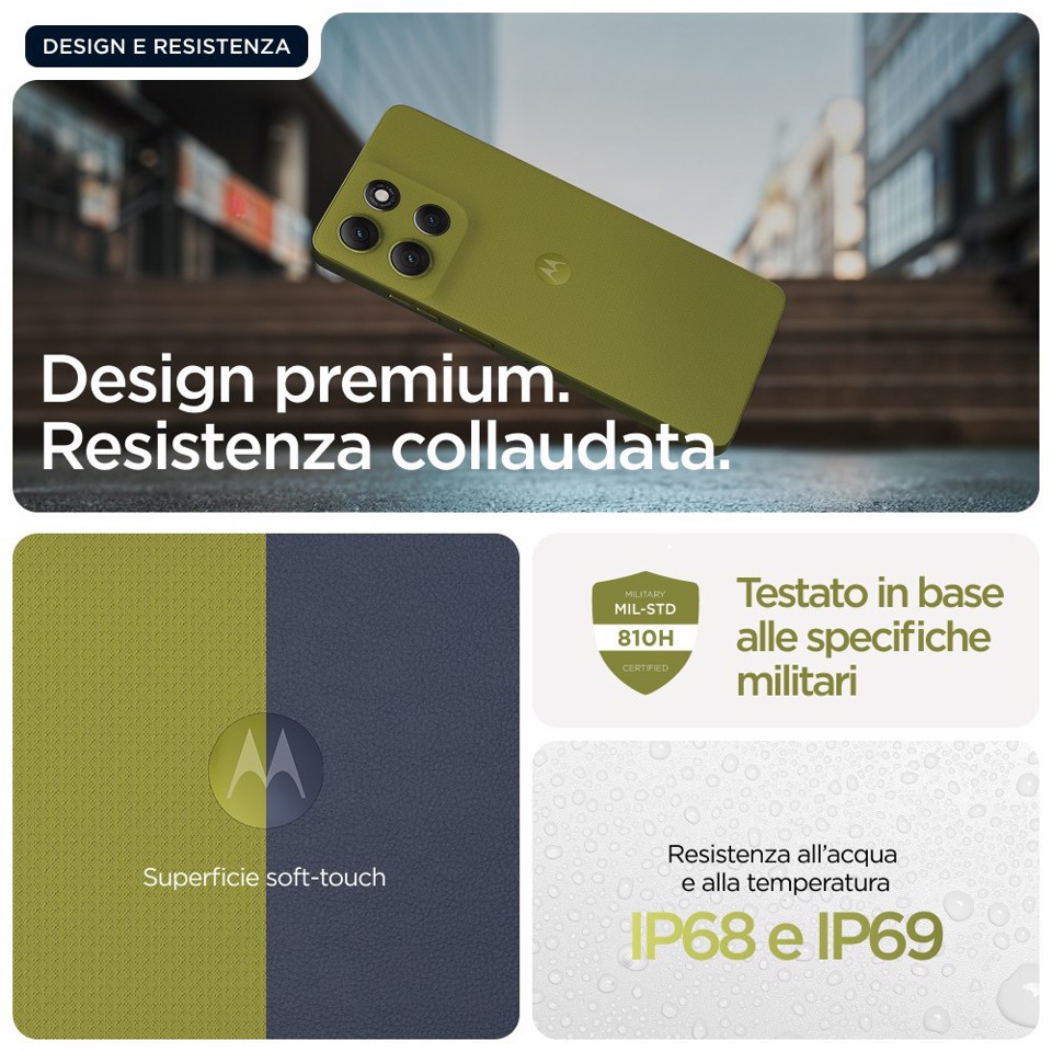 Motorola moto g86 5G 16,9 cm (6.67") Doppia SIM Android 15 USB tipo-C 8 GB 256 GB 5200 mAh Verde