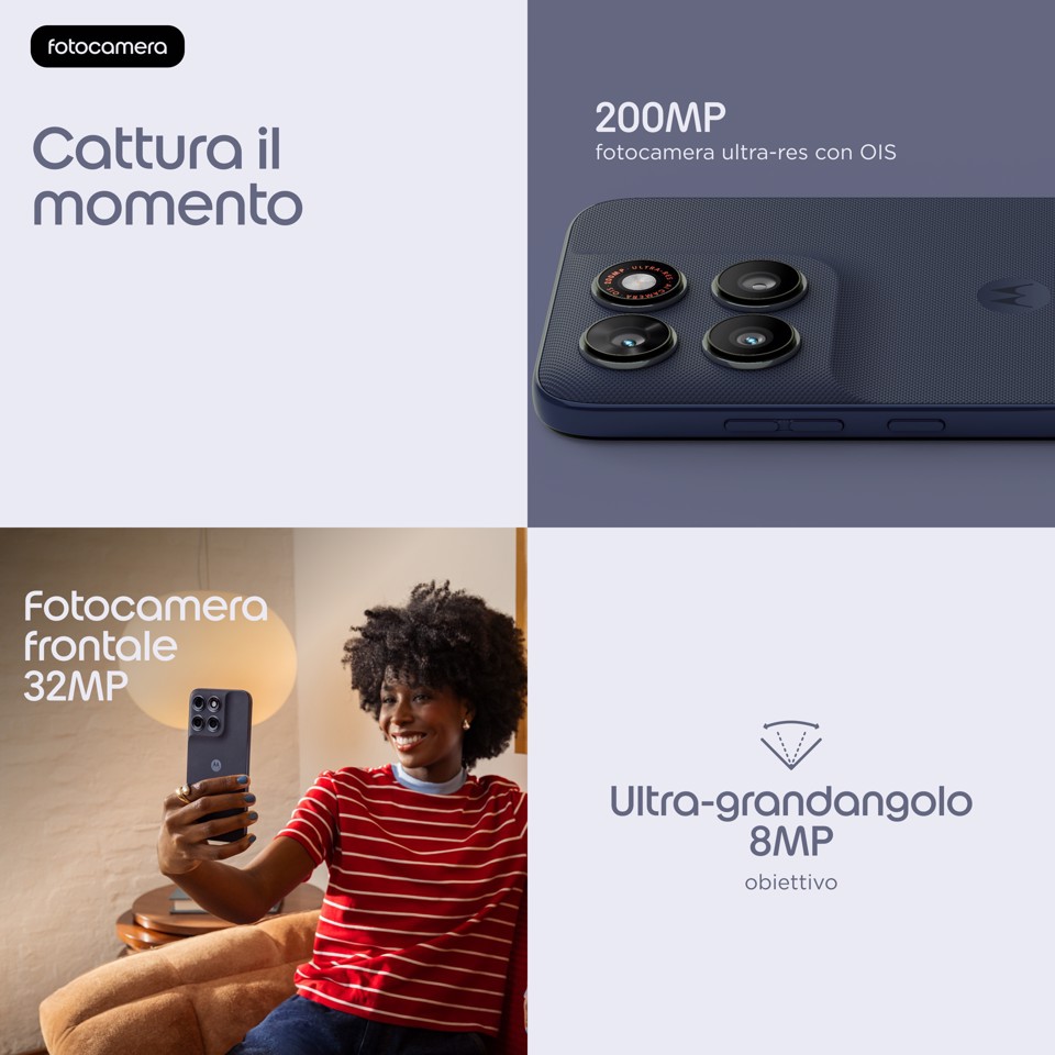 Motorola moto g87 17,2 cm (6.78") Dual SIM ibrida Android 16.0 5G USB tipo-C 8 GB 256 GB 5200 mAh Grigio