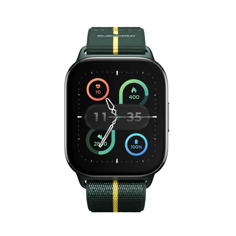 Motorola moto watch fit 4,83 cm (1.9") OLED 44.5 mm Digitale Touch screen Verde, Grigio GPS (satellitare)