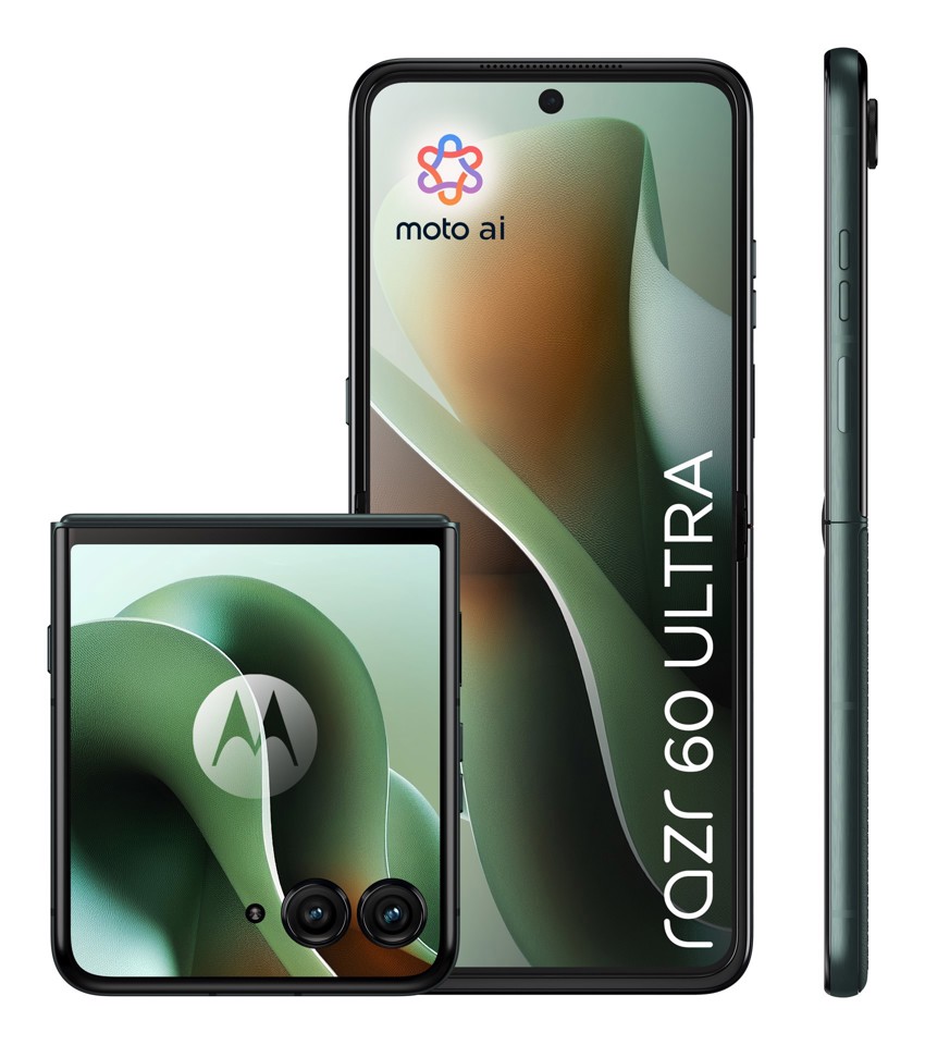 Motorola razr 60 Ultra con Moto AI (16/512GB, 50+50MP, selfie 50MP, display esterno 4.0" interno 7" pOLED 165Hz, Qualcomm Snapdragon 8 Elite, 4700mAh, 5G, Dual SIM, Android 15) PANTONE Scarab