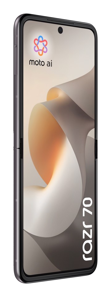 Motorola razr 70 (8/256GB, Doppia camera 50MP, Display interno FHD+ 6.9" 120Hz e esterno 3.62", MediaTek Dimensity 7450X, 4800mAh, TurboPower 30W, Android 16), PANTONE Hematite