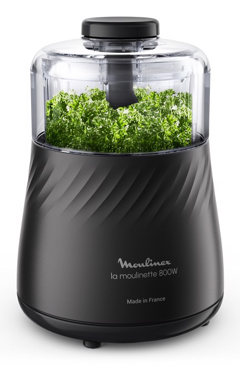 Moulinex DP710810 tritaverdure elettrico 0,5 L 800 W Nero, Trasparente