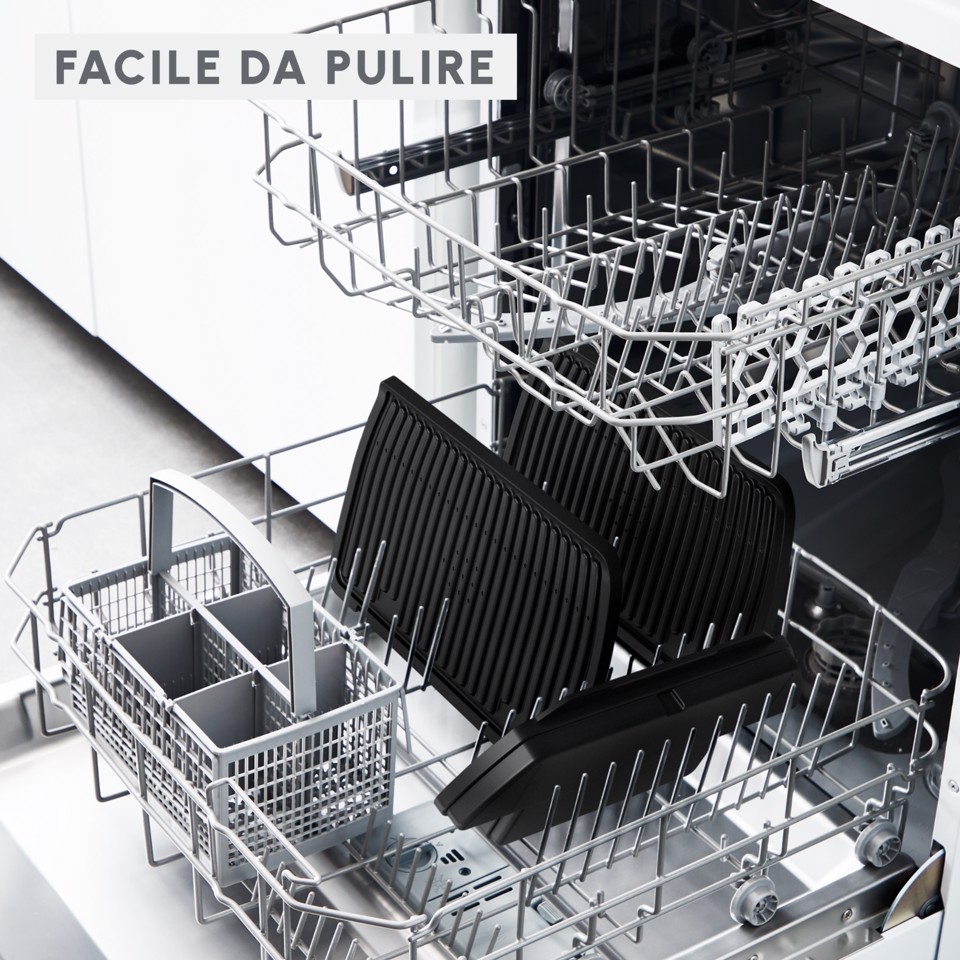 Moulinex OptiGrill+ XL, Griglia a Contatto Intelligente, Risultati Perfetti, Nessun Monitoraggio, 9 Programmi Automatici, Superficie Extra Large