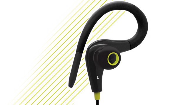 MySound Auricolare sport micr. In-ear, nero/giallo