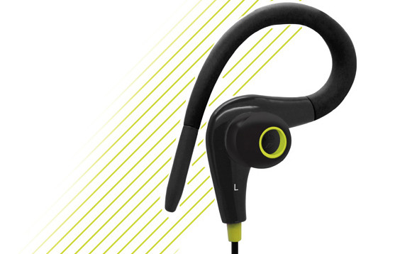 MySound Auricolare sport micr. In-ear, nero/giallo