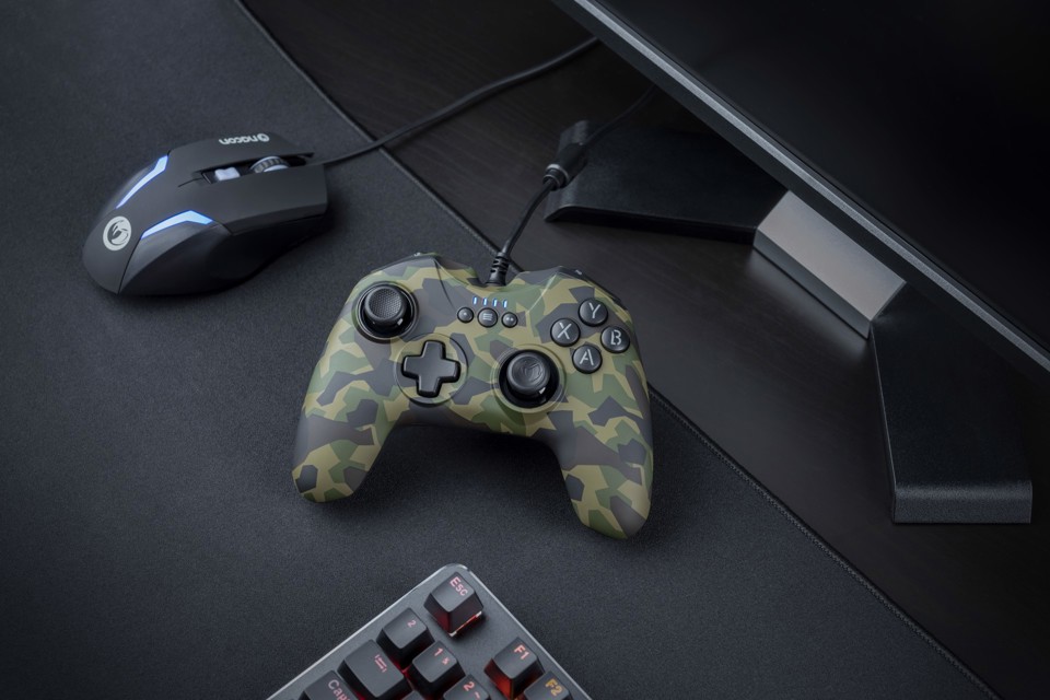 NACON GC-100 Forest Camo Mimetico USB Gamepad PC