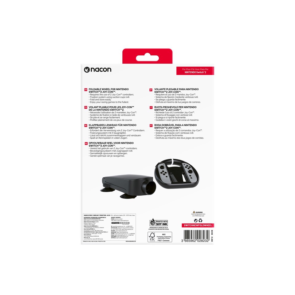 NACON NA028232 accessorio di controller da gaming Volante da corsa