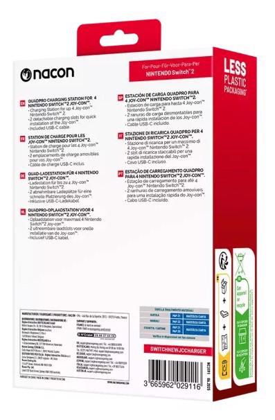 NACON NA029116 parte e accessorio per console da gioco Sistema di ricarica