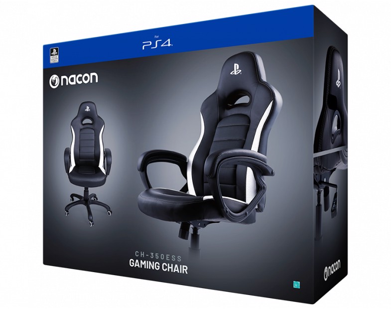NACON PCCH-350 Sedia per gaming universale Seduta imbottita Nero, Bianco