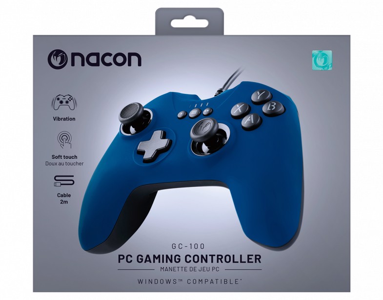 NACON PCGC-100BLUE periferica di gioco Blu USB Gamepad Analogico PC