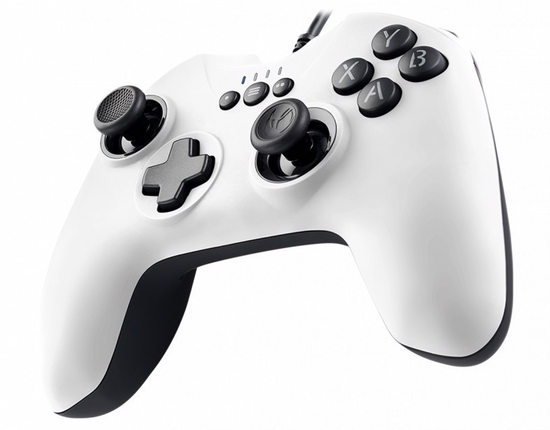 NACON PCGC-100WHITE periferica di gioco Bianco USB Gamepad Analogico/Digitale PC