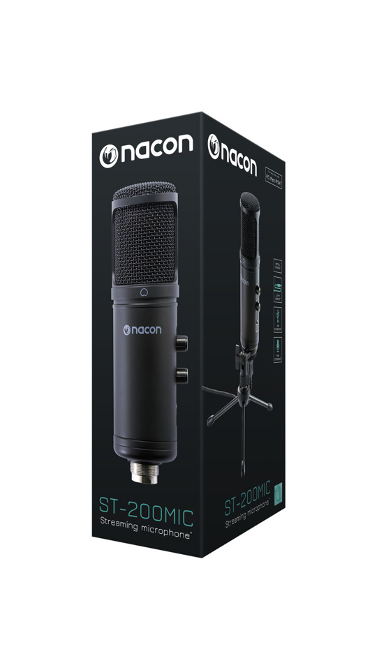 NACON PCST-200MIC microfono Nero Microfono da tavolo