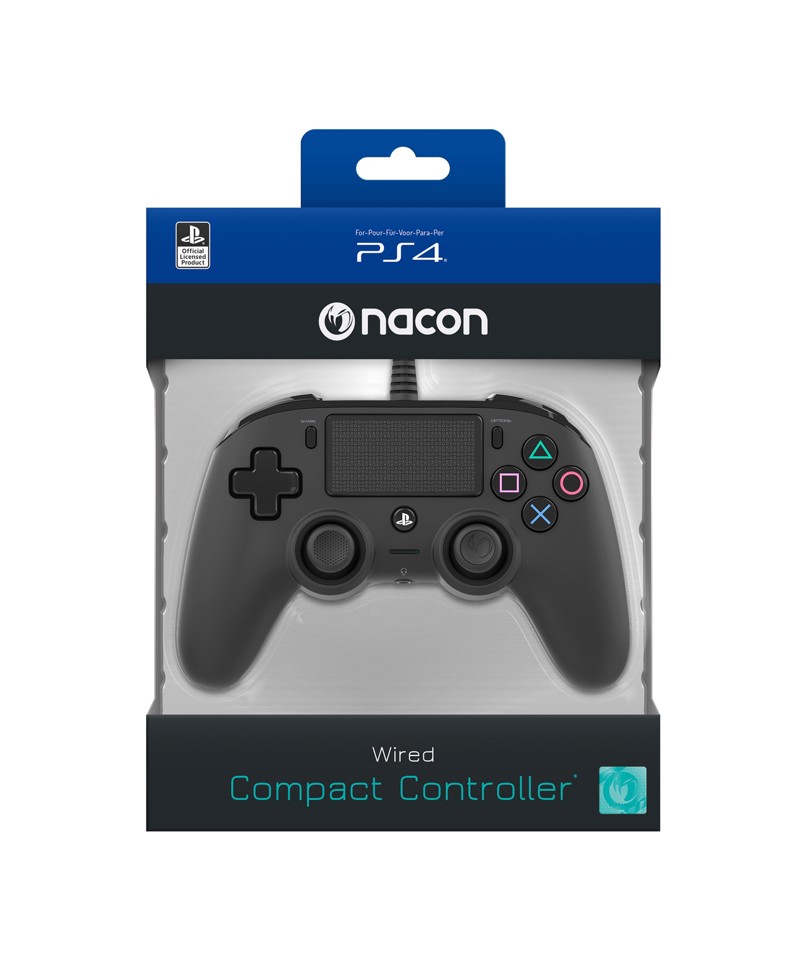 NACON PS4OFCPADBLACK periferica di gioco Nero Gamepad Analogico/Digitale PlayStation 4