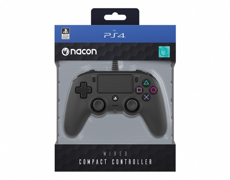 NACON PS4OFCPADBLACK periferica di gioco Nero USB Gamepad Analogico/Digitale PC, PlayStation 4