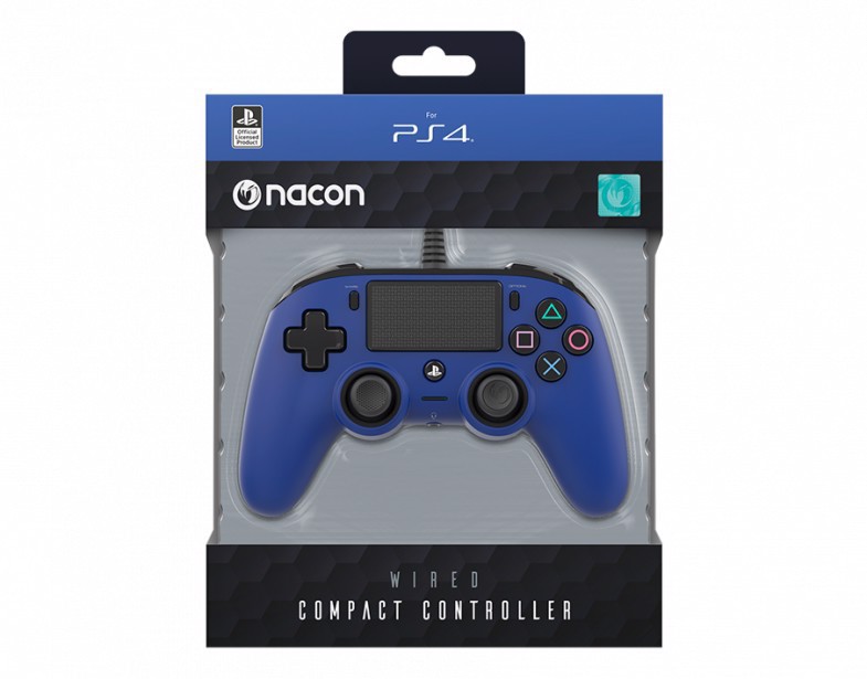 NACON PS4OFCPADBLUE periferica di gioco Blu USB Gamepad Analogico/Digitale PC, PlayStation 4