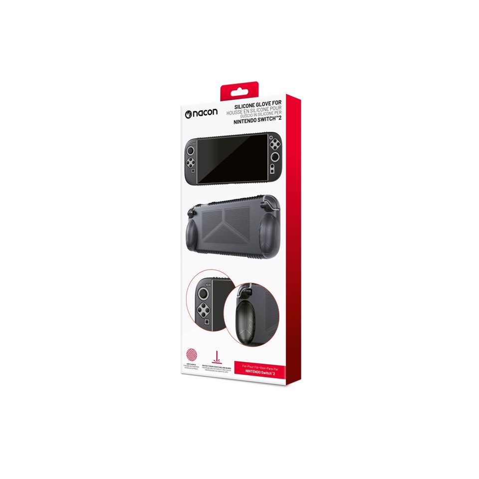 NACON SWITCHNEWGLOVEBLACK custodia per console portatile Cover Nintendo Silicone Nero