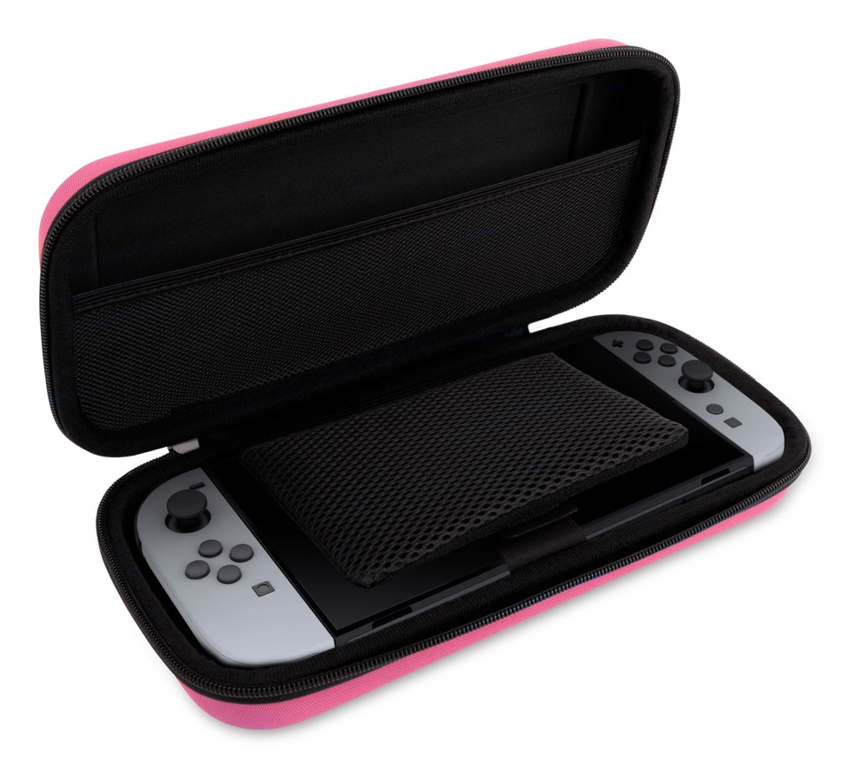 NACON SWITCHNEWPOUCHLPINK Custodia rigida Nintendo Rosa