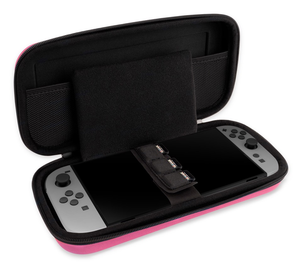 NACON SWITCHNEWPOUCHLPINK Custodia rigida Nintendo Rosa