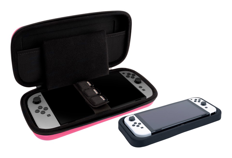 NACON SWITCHNEWPOUCHLPINK Custodia rigida Nintendo Rosa