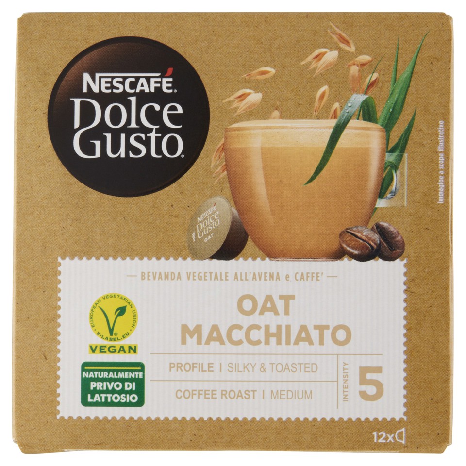 Nescafé Dolce Gusto Bevanda Vegetale Avena e Caffè 12 Capsule