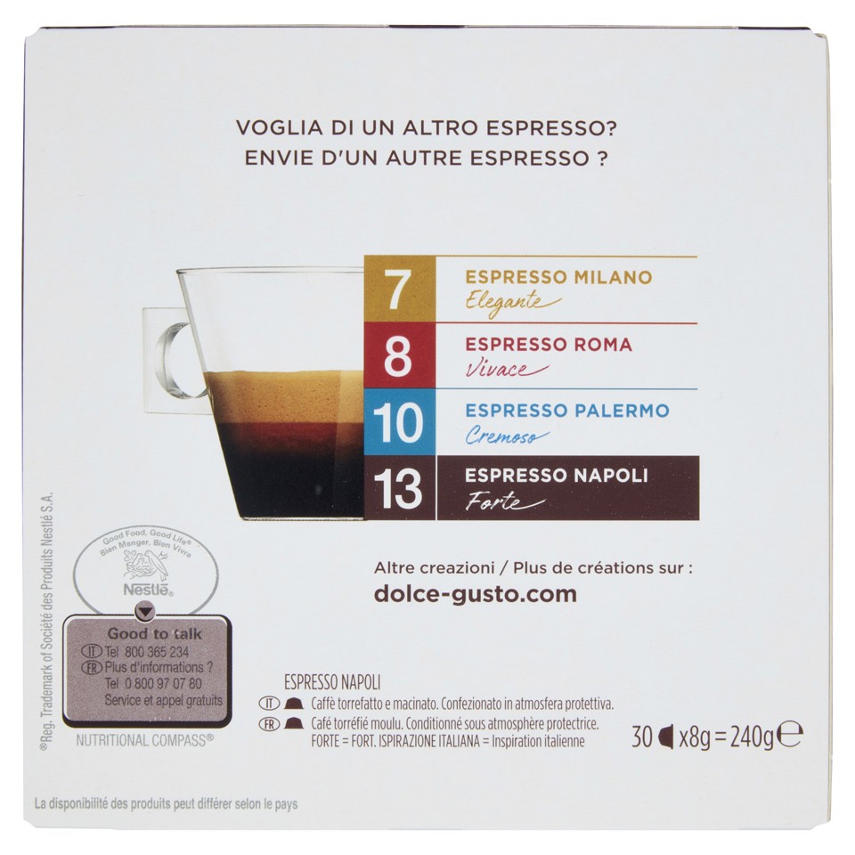Nescafé Dolce Gusto Caffè Espresso Napoli 30 Capsule