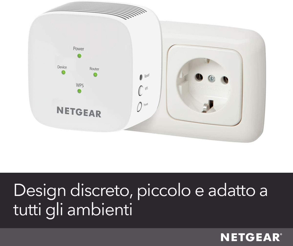 Netgear EX3110 Ricevitore e trasmettitore di rete Bianco 10, 100, 300 Mbit/s