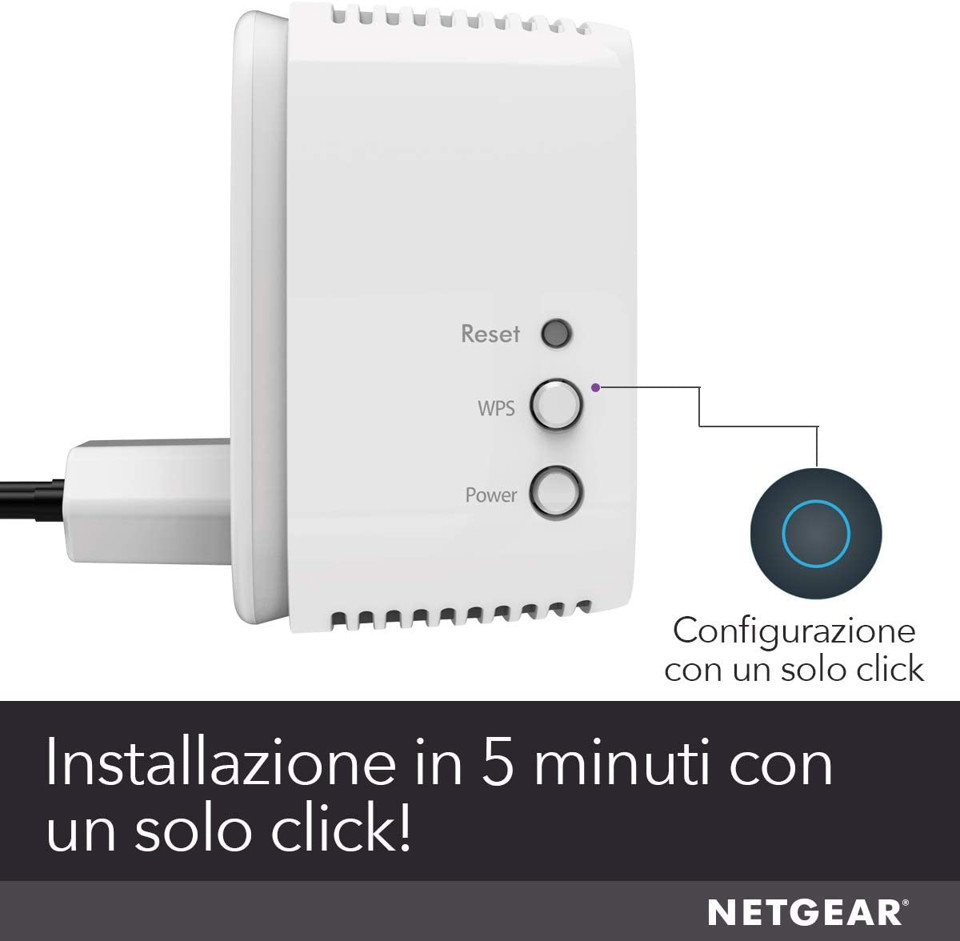 Netgear EX3110 Ricevitore e trasmettitore di rete Bianco 10, 100, 300 Mbit/s