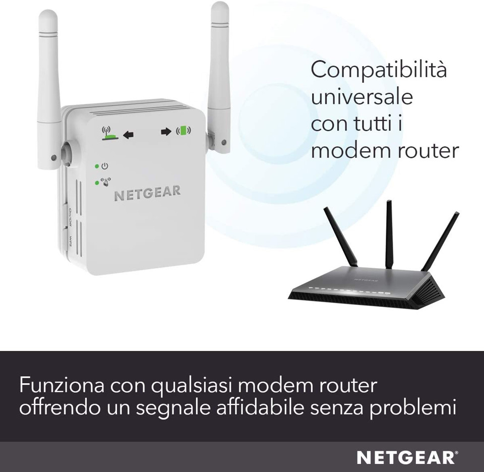 Netgear WN3000RP Ripetitori WiFi Mesh