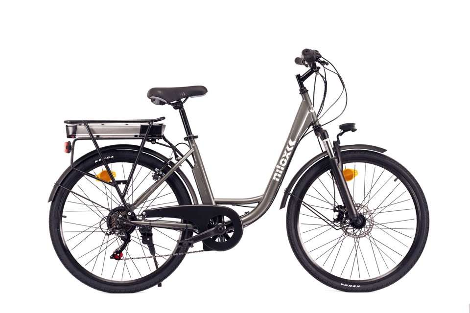 Nilox Bici Elettrica J5 Plus Nero, Grigio Acciaio 66 cm (26") 22 kg Litio